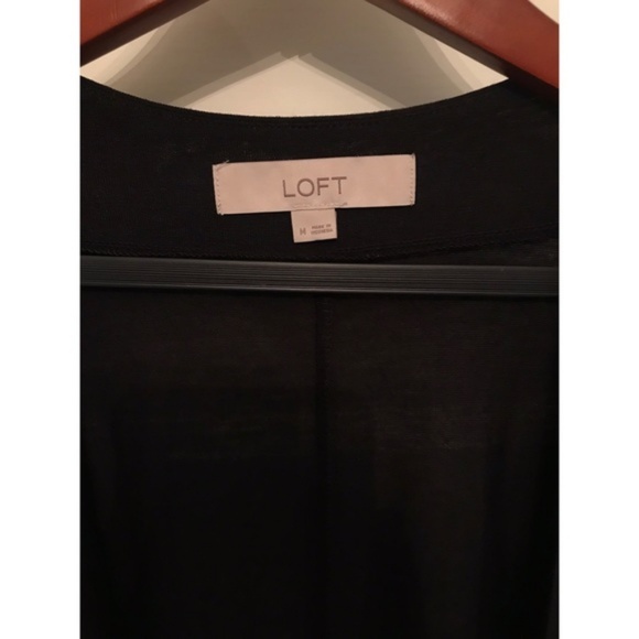 NWT LOFT Knit Duster in Black XXL - Picture 4 of 7